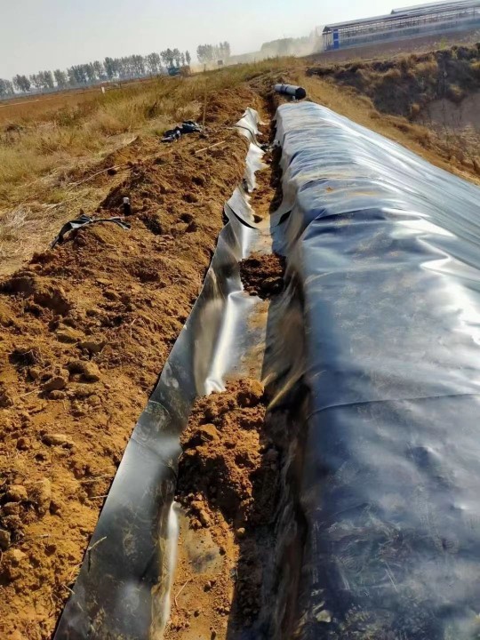 Dam Liner Anchor Trench